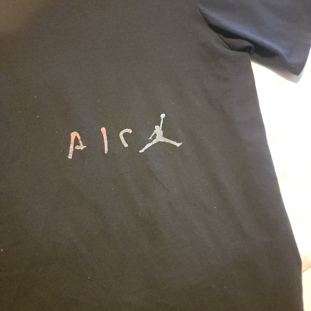 Jordan Black Tee with Blue Cactus Jack Design - Picture 9 of 9